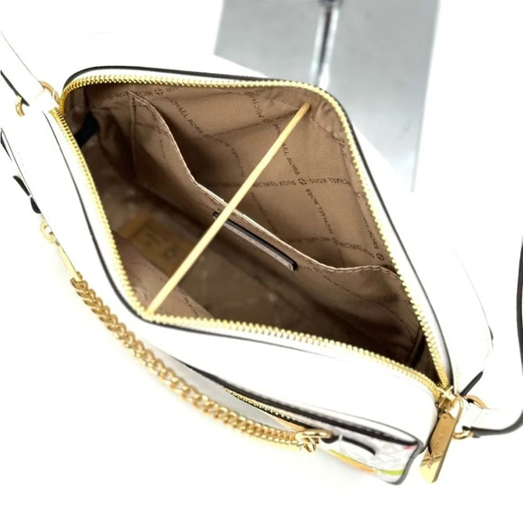 Michael Kors Large EW Zip Chain Xbody
Crossbody Bag Optic White